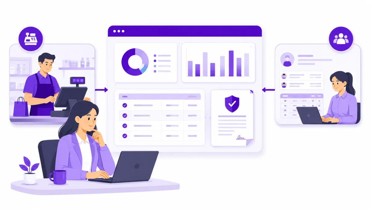 Ekosistem digital Dexova: data POS dan HRIS otomatis masuk ke laporan pajak