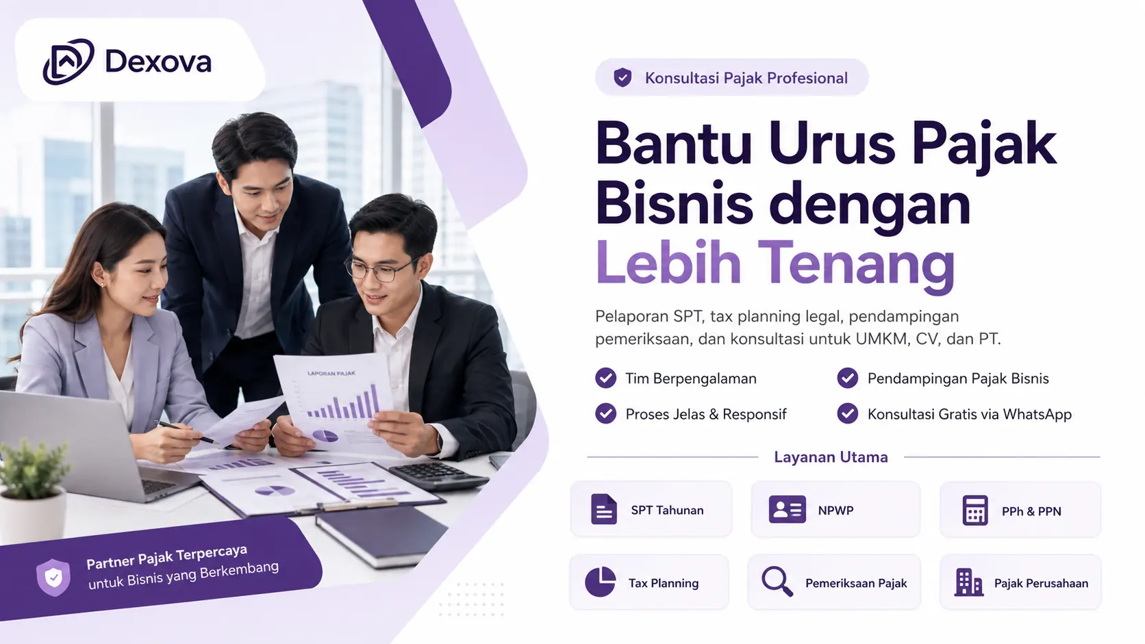 Jasa Konsultan Pajak Cikarang — Dexova
